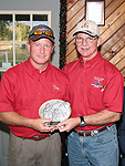 The Coach being awarded the HOA Trophy by Sheriff Rutherford, JSO, at the PAL Charity Shoot, 12-2005