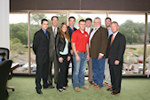 The Hancocks with some of the JU Varsity Shooting Team at the JU reception (11-16-2012)